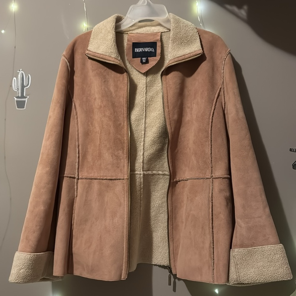 Faux shearling coat